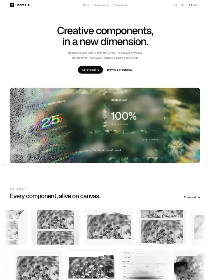 Canvas UI preview