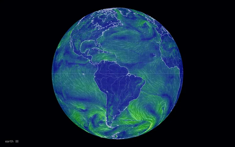 earth.nullschool — Wind map preview