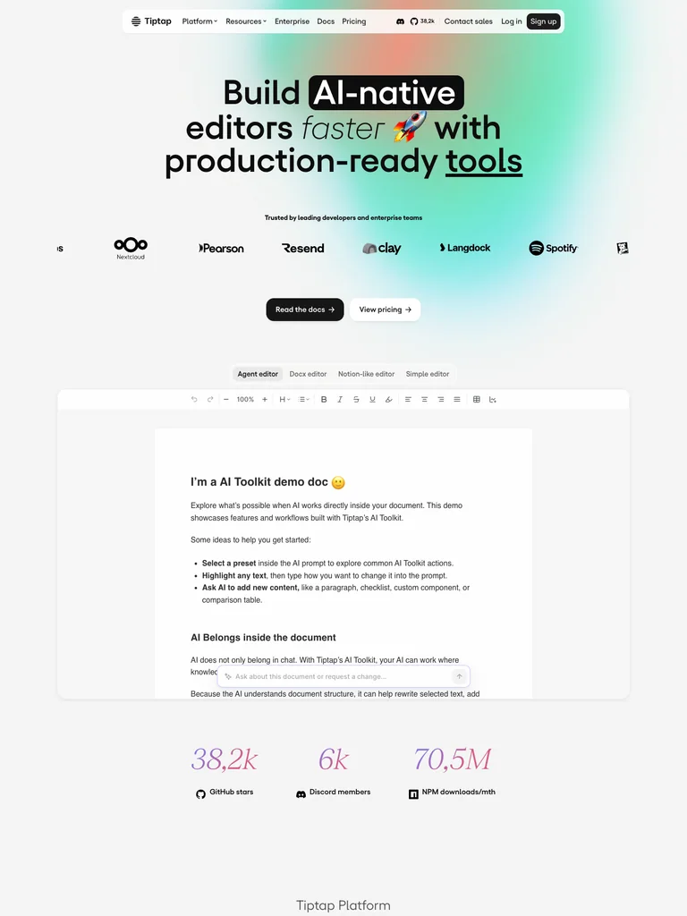 Tiptap preview