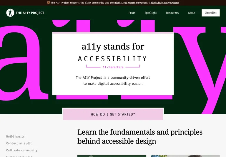 The A11Y Project preview