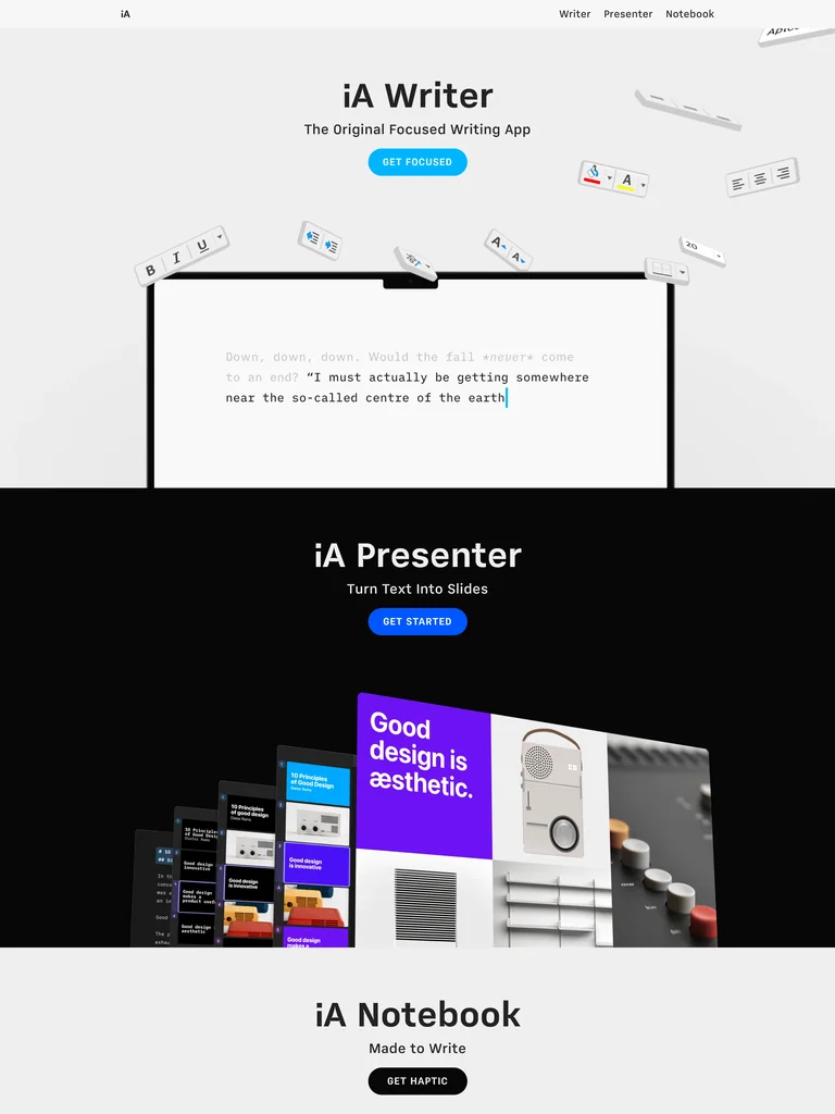 iA — Swiss Product Suite preview