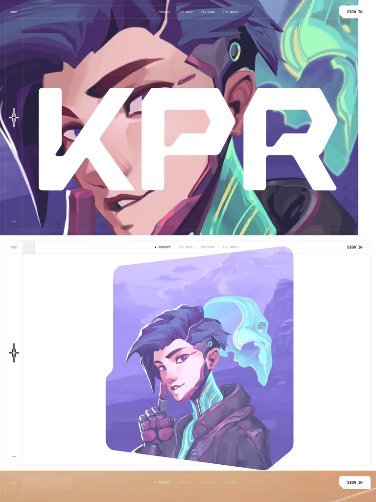 KPRVERSE — Scroll Narrative preview