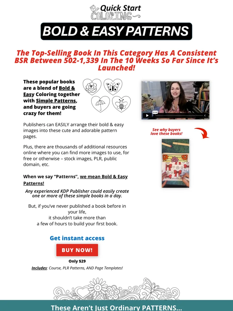 Quick Start Publishing — Bold & Easy Patterns preview