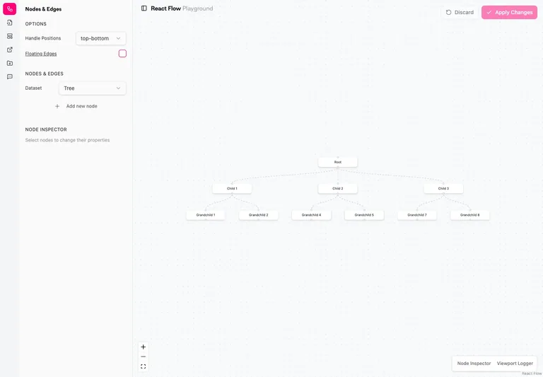 React Flow — Playground preview