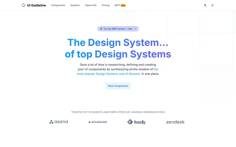UI Guideline preview