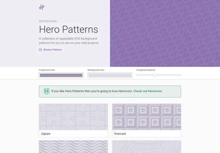 Hero Patterns preview