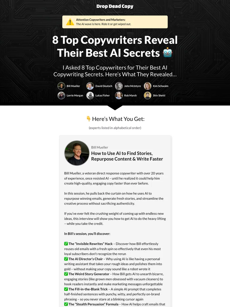 Drop Dead Copy — AI Copywriting Secrets preview