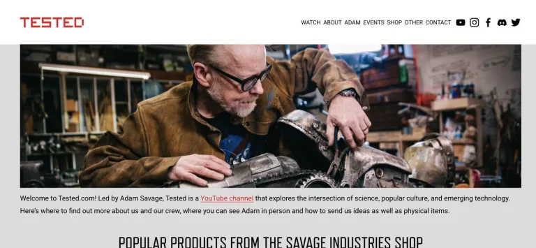 Adam Savage — Tested preview