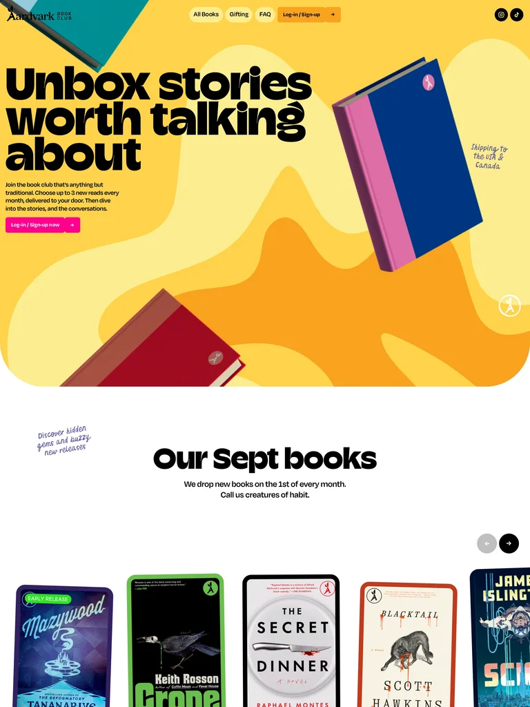 Aardvark Book Club preview