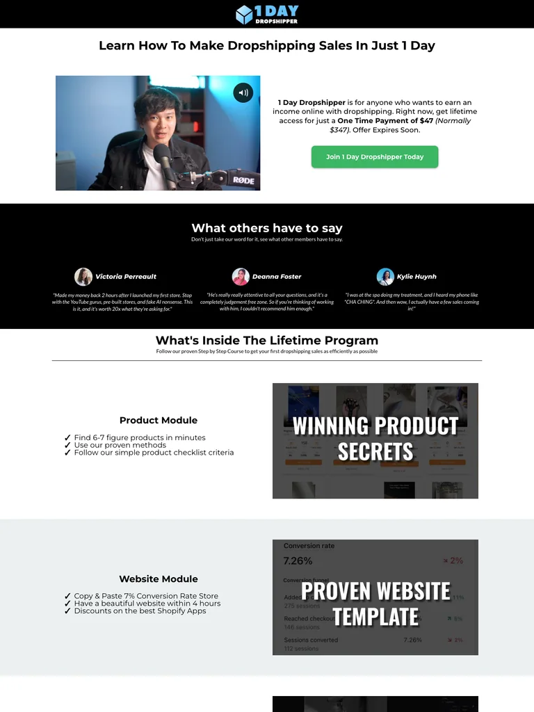 Kevin Dang — 1 Day Dropshipper preview