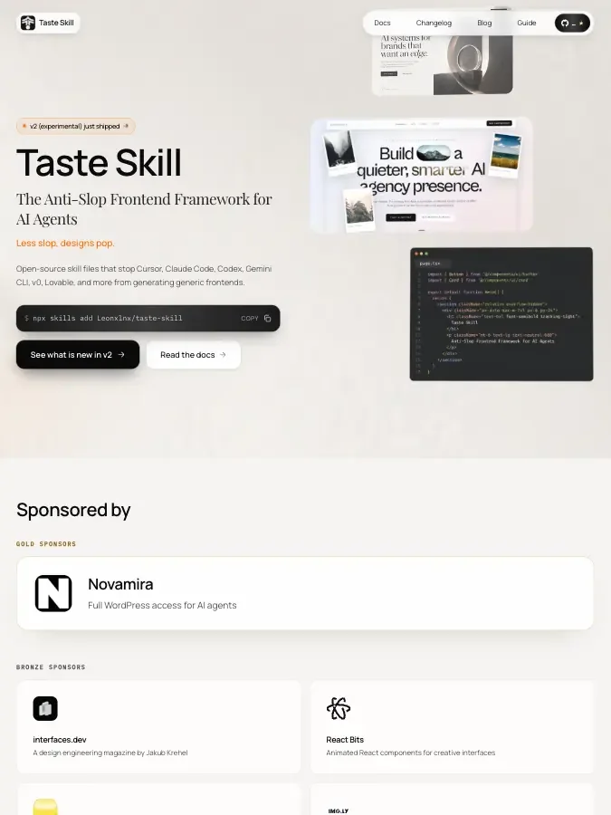 Taste Skill preview