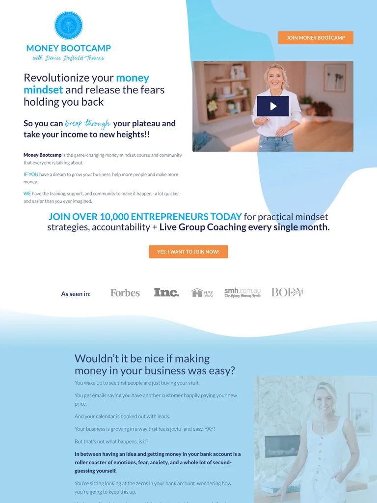 Denise Duffield-Thomas — Money Bootcamp preview