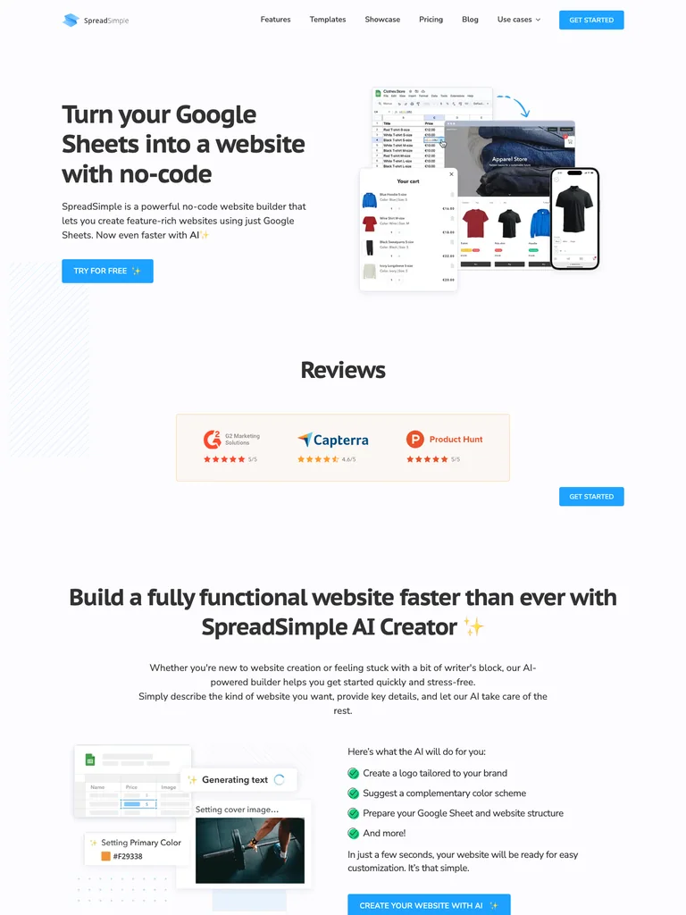 SpreadSimple preview