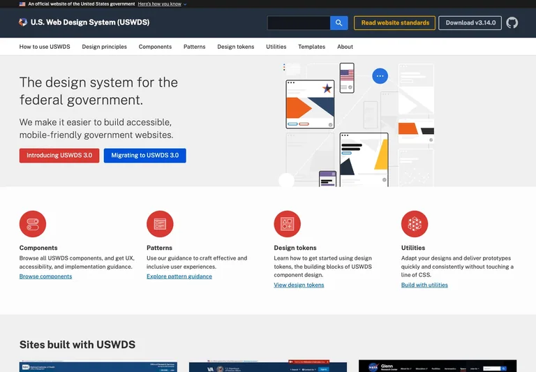 U.S. Web Design System preview
