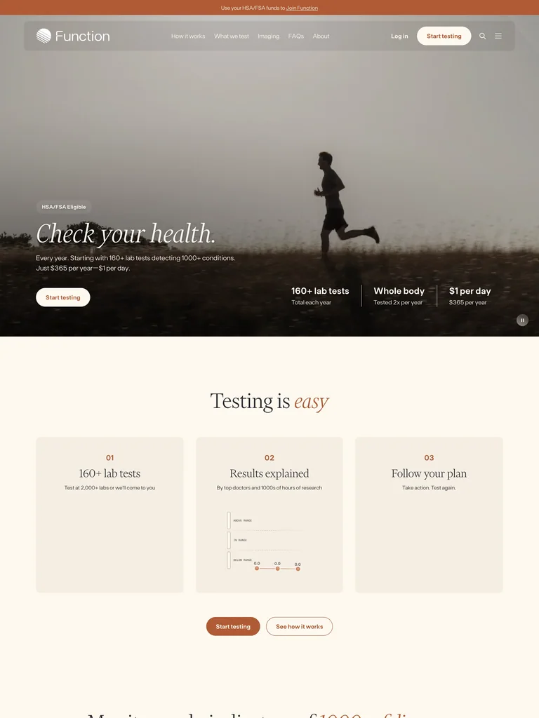 Function Health — Editorial Membership preview