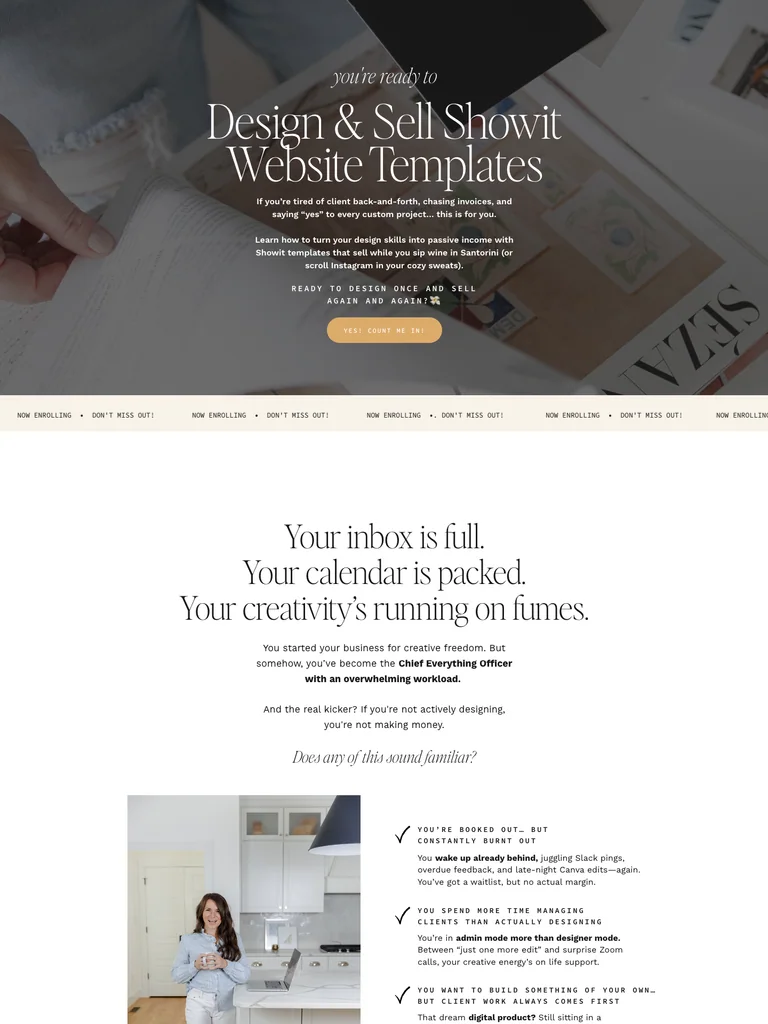 Davey & Krista — Design & Sell Showit Templates preview