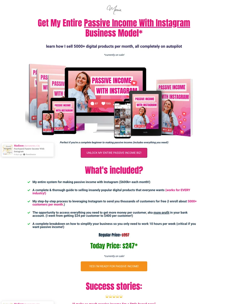 Maria Wendt — Passive Income With Instagram preview