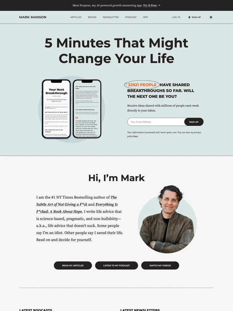 Mark Manson preview