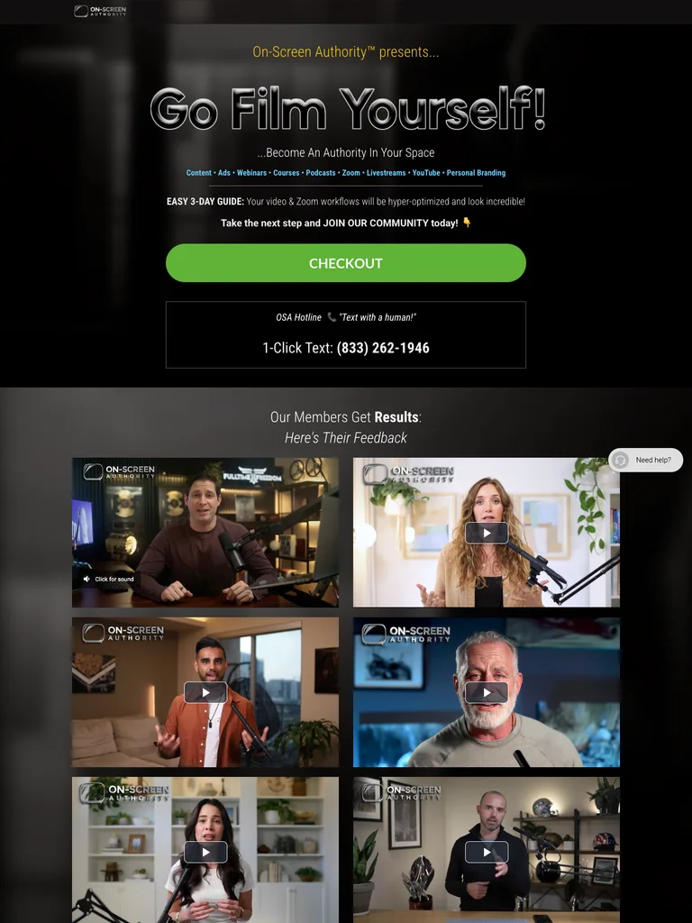 On-Screen Authority — Go Film Yourself preview