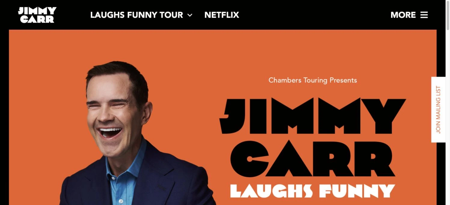 Jimmy Carr — captured interface
