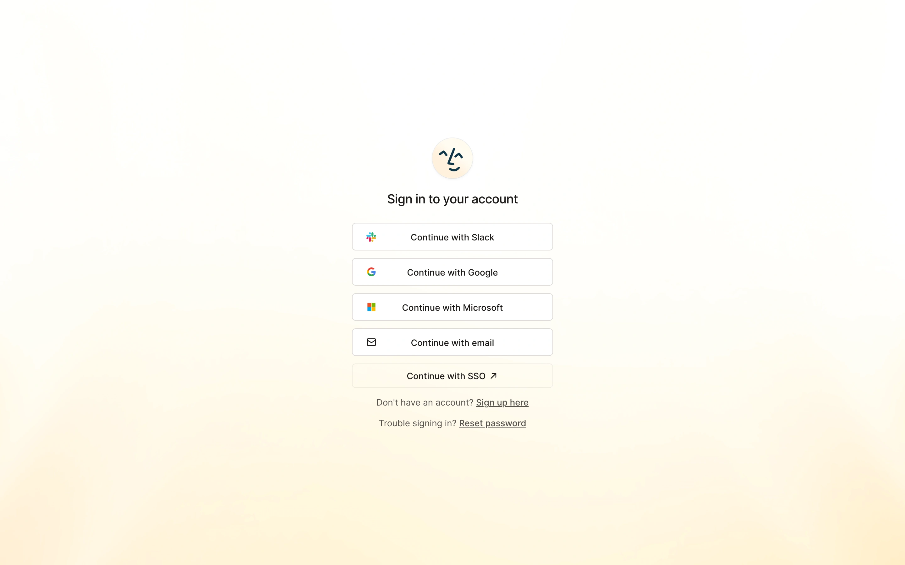 Lindy — Account entry — captured interface