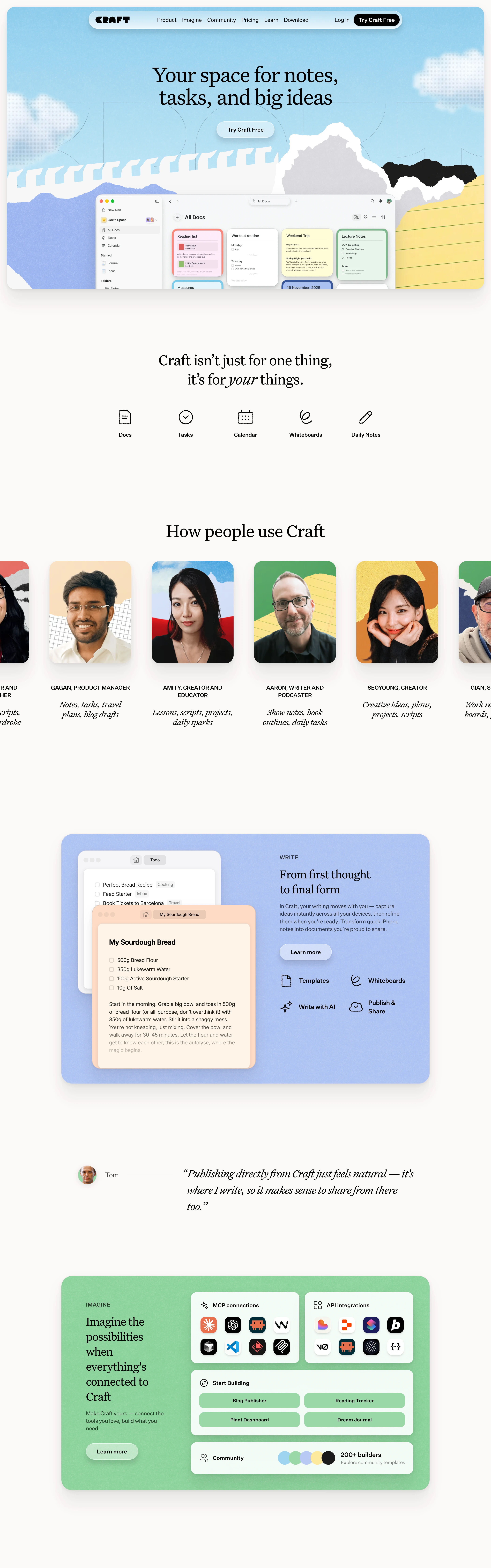 Craft — Claymorphism — captured interface
