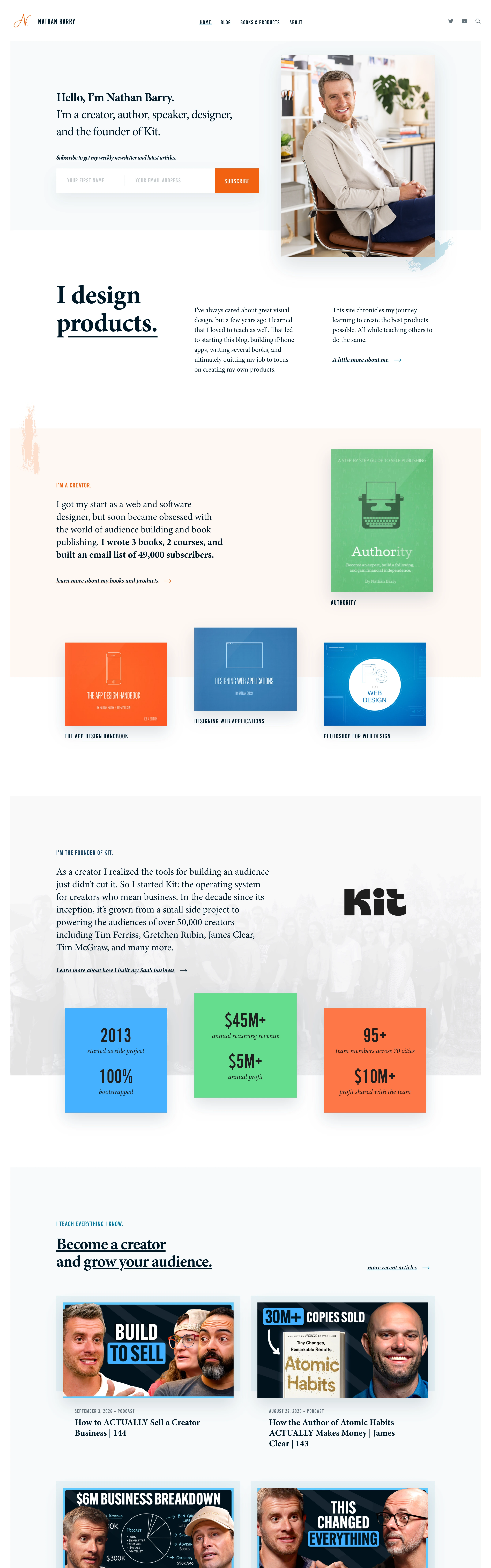 Nathan Barry — captured interface