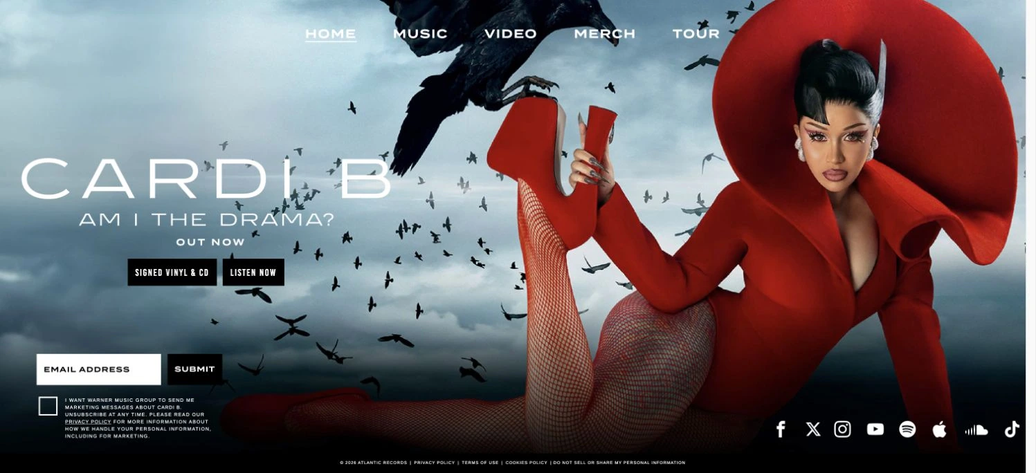 Cardi B — captured interface