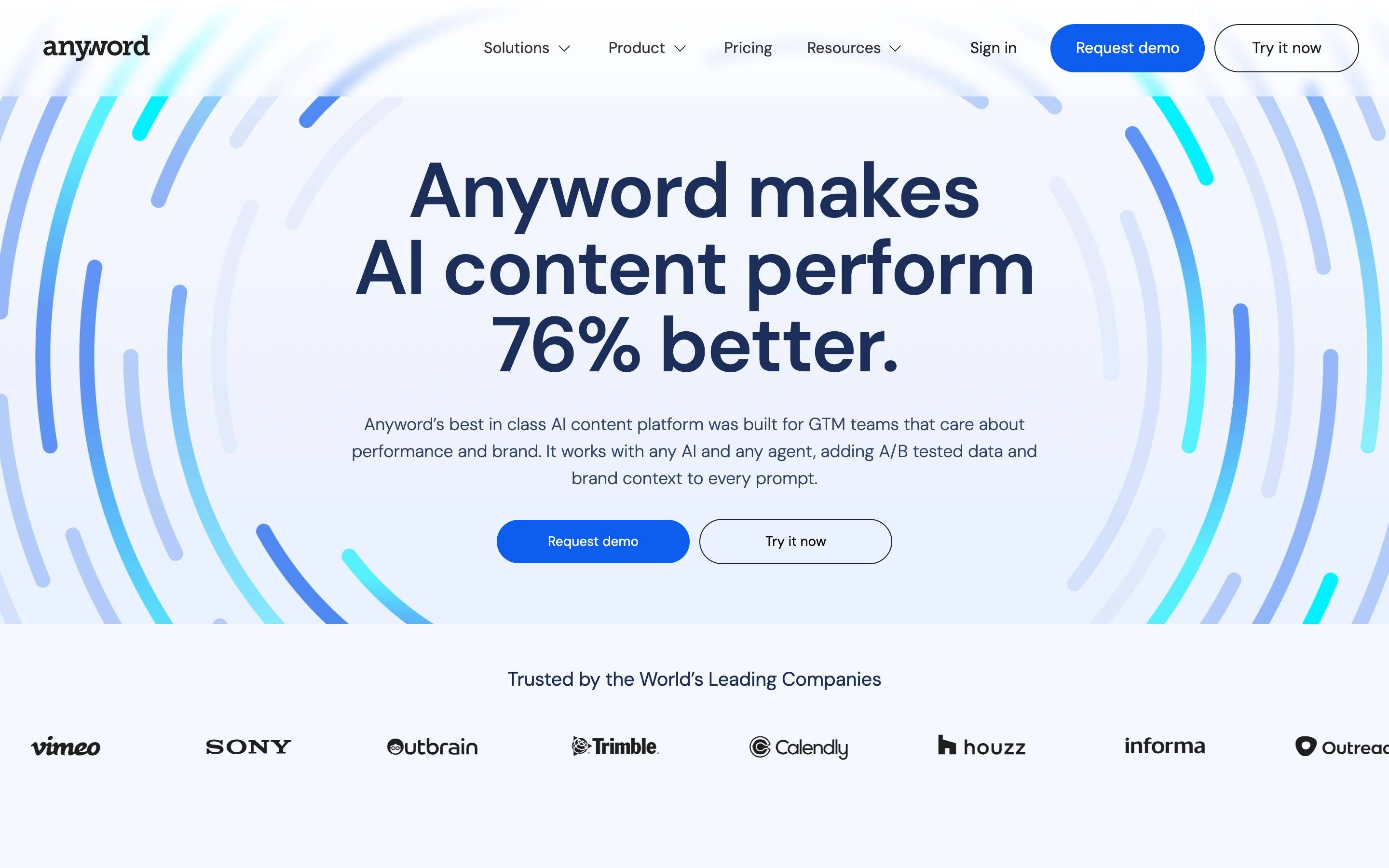Anyword — captured interface