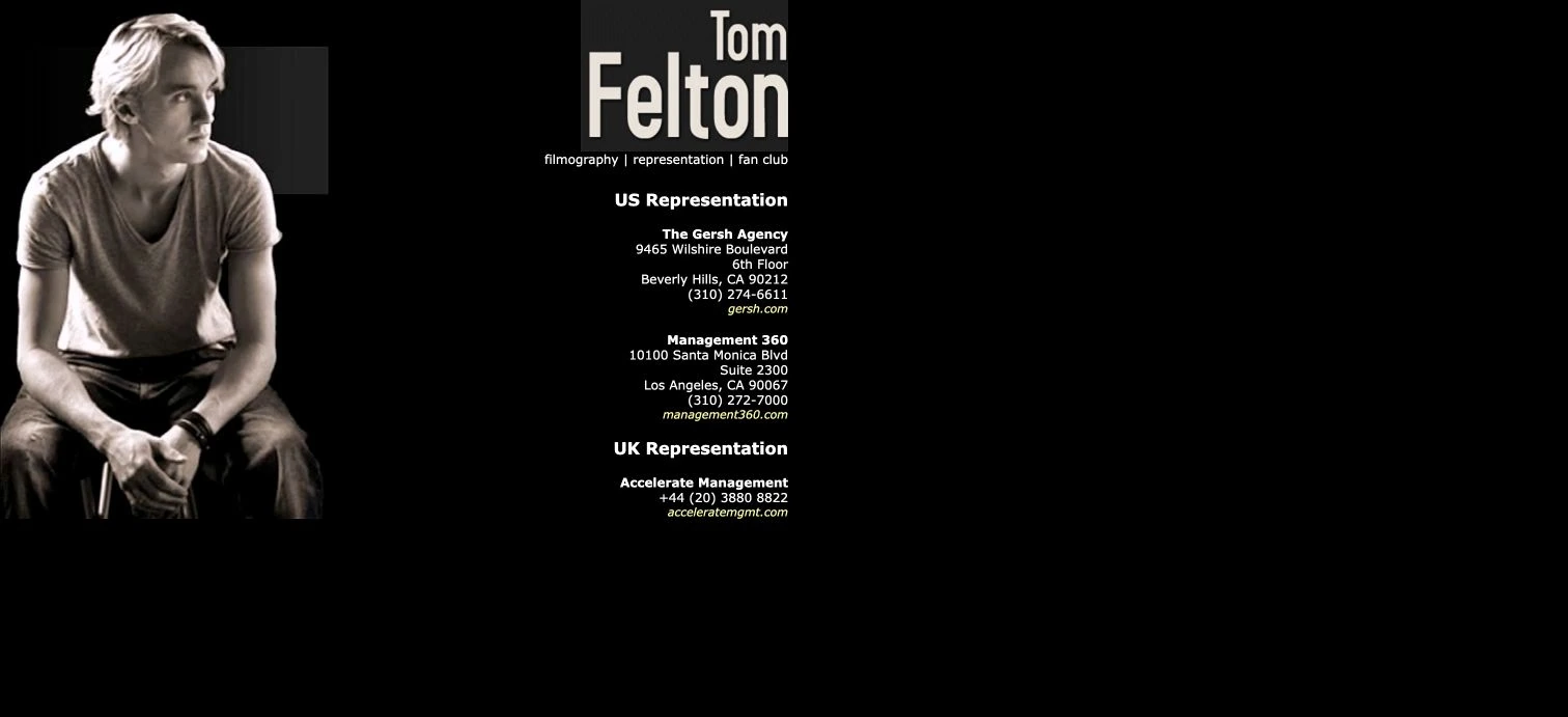 Tom Felton — captured interface