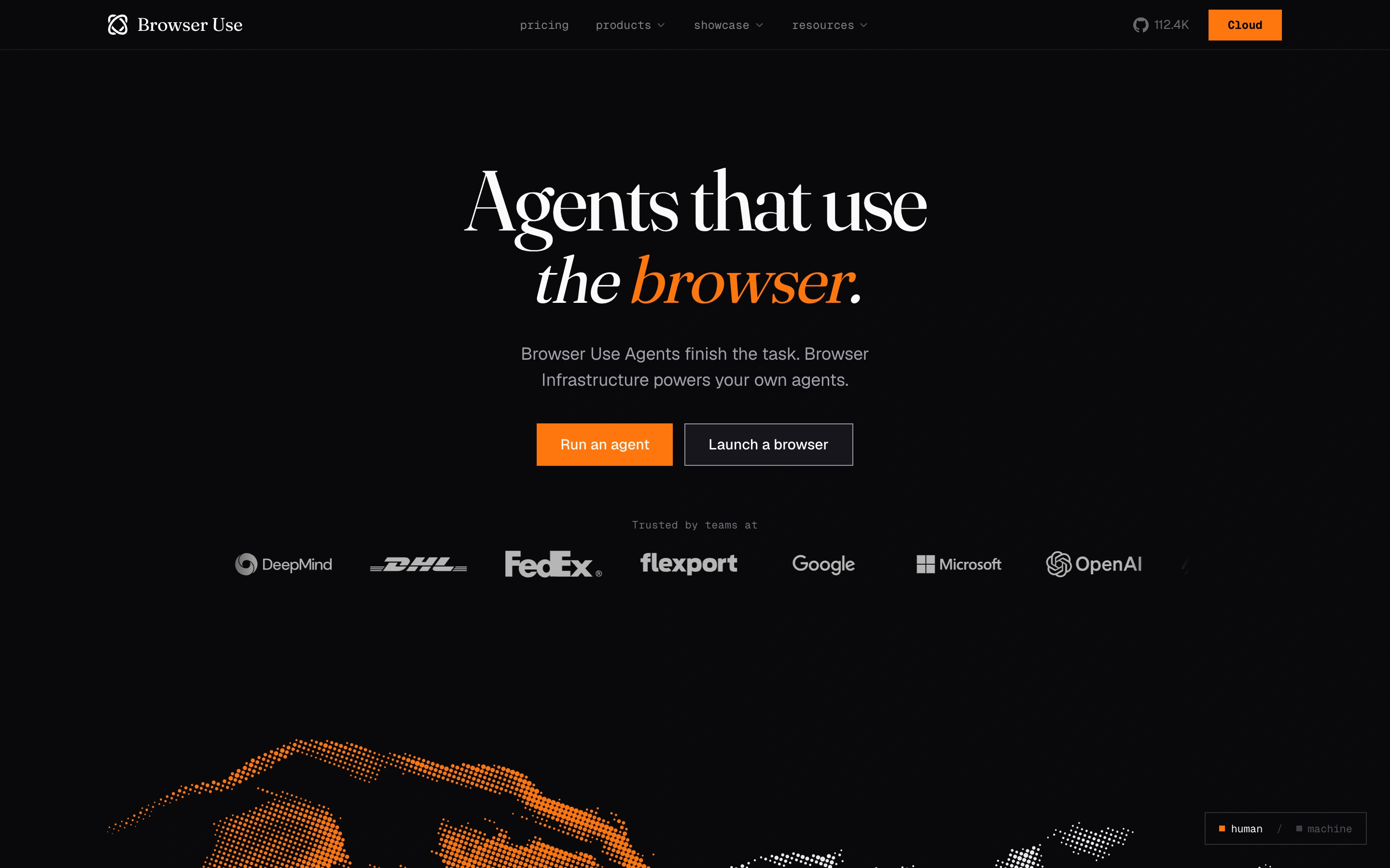 Browser Use — captured interface