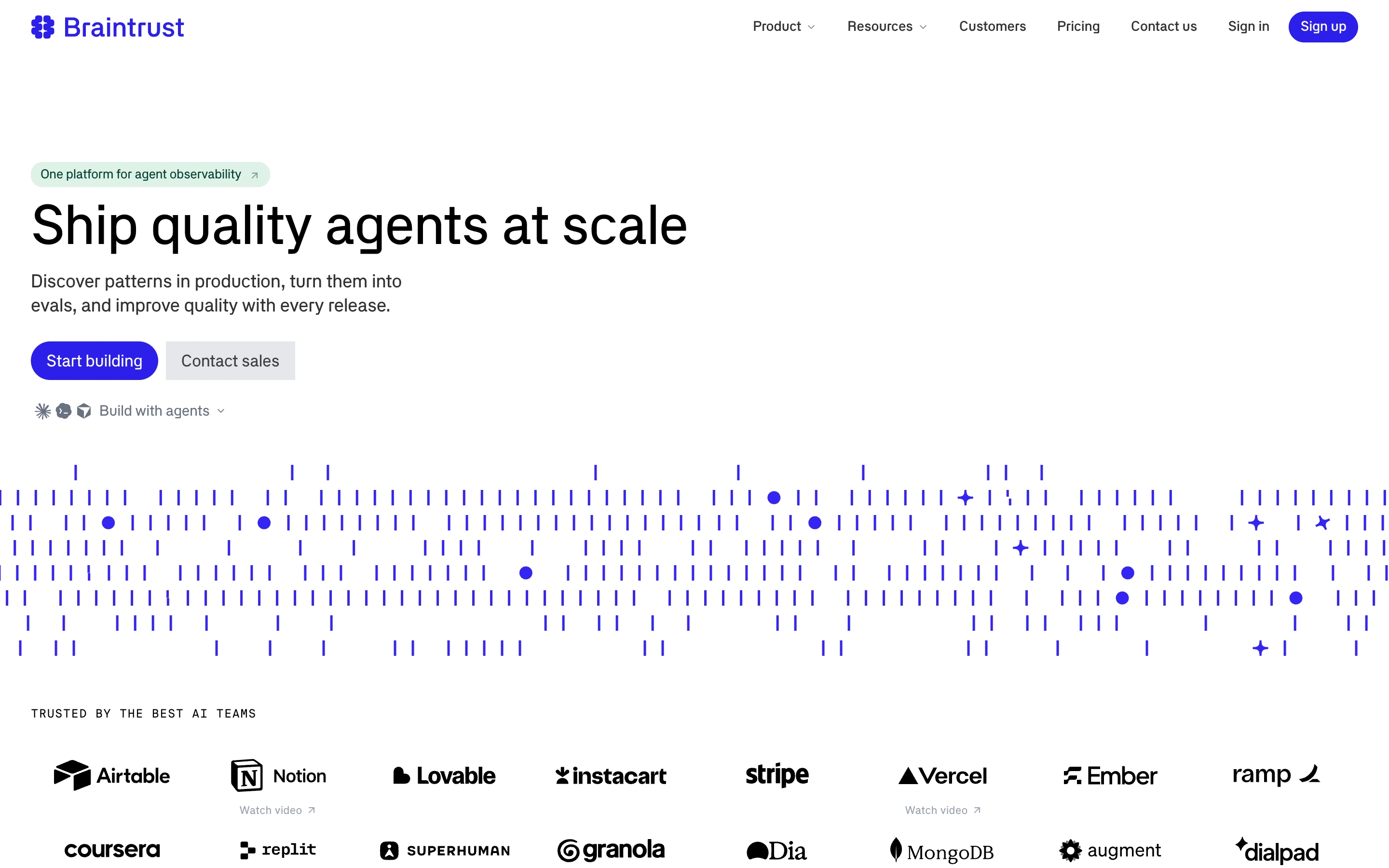 Braintrust — captured interface
