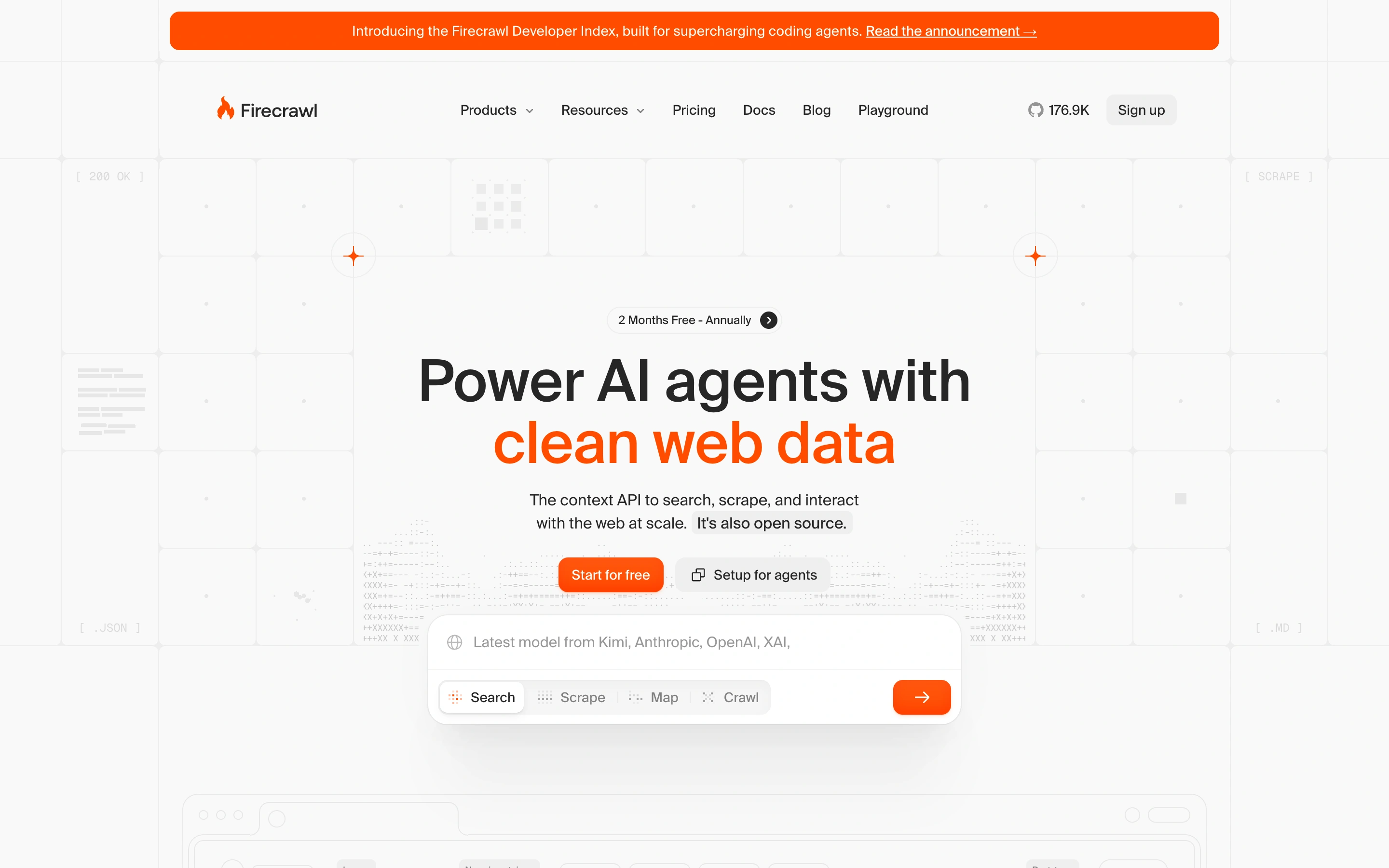 Firecrawl — captured interface