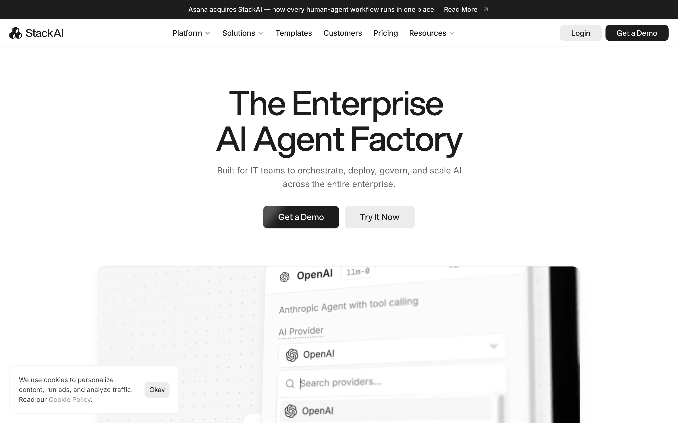 Stack AI — captured interface