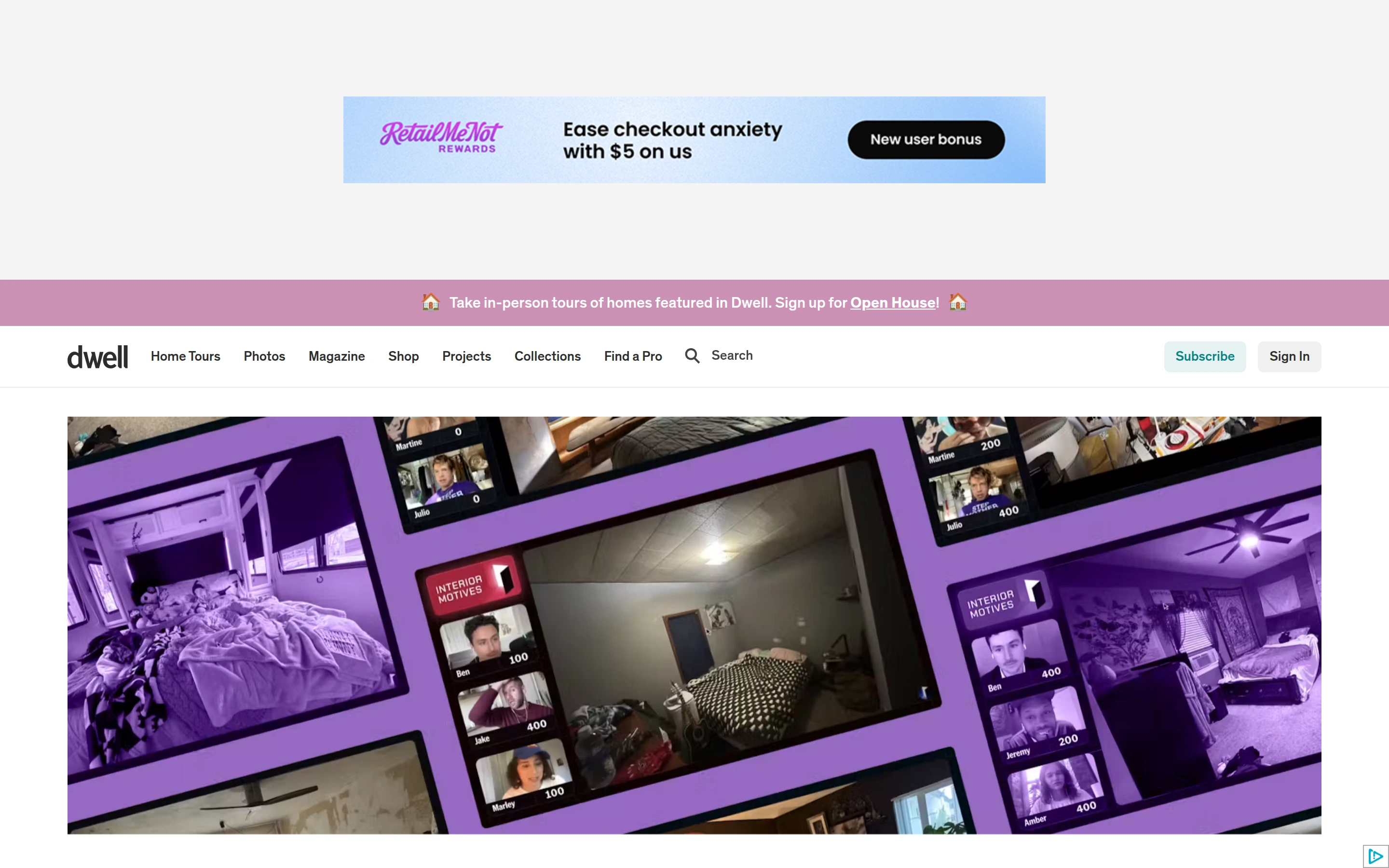 Dwell — captured interface