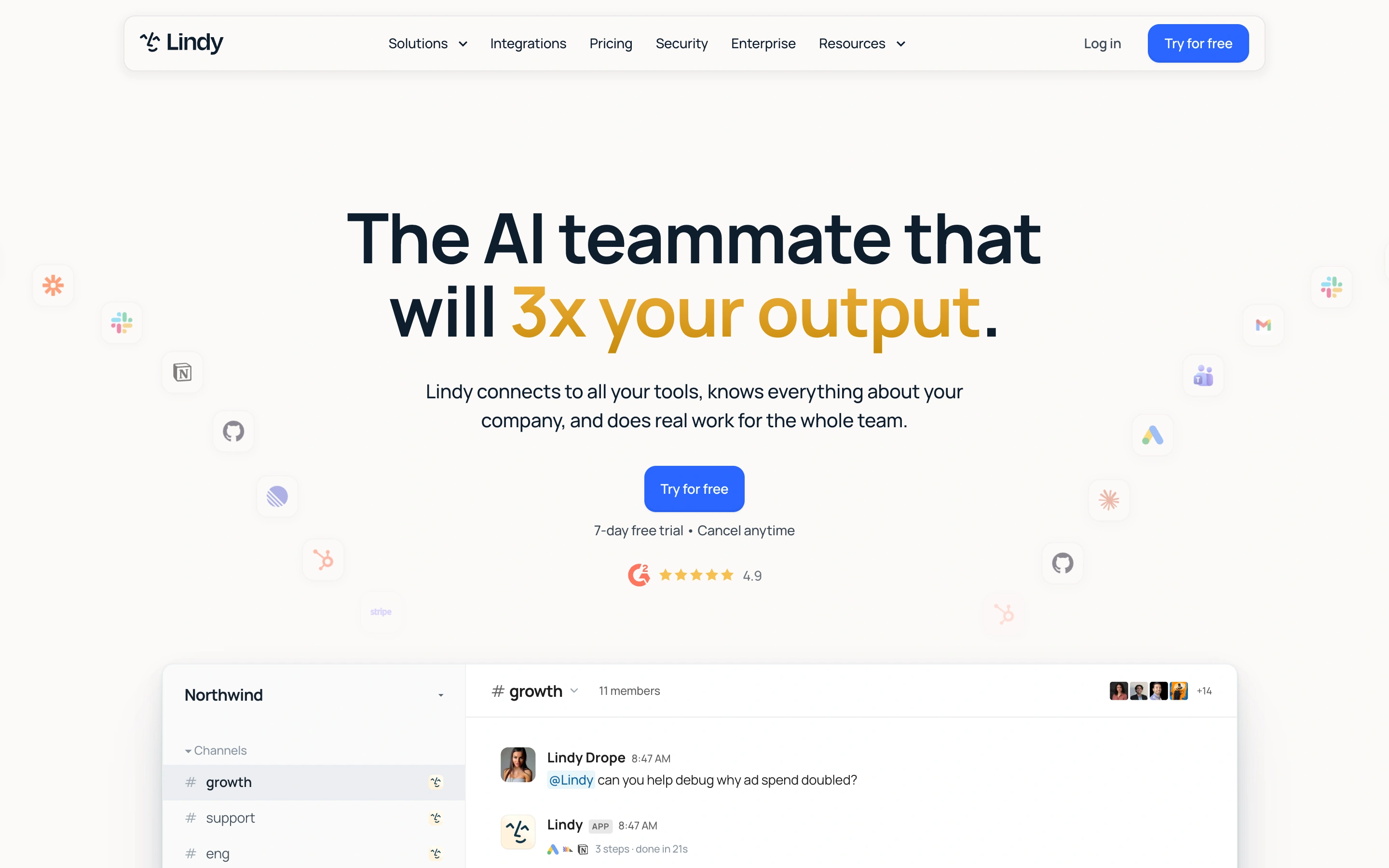 Lindy — captured interface