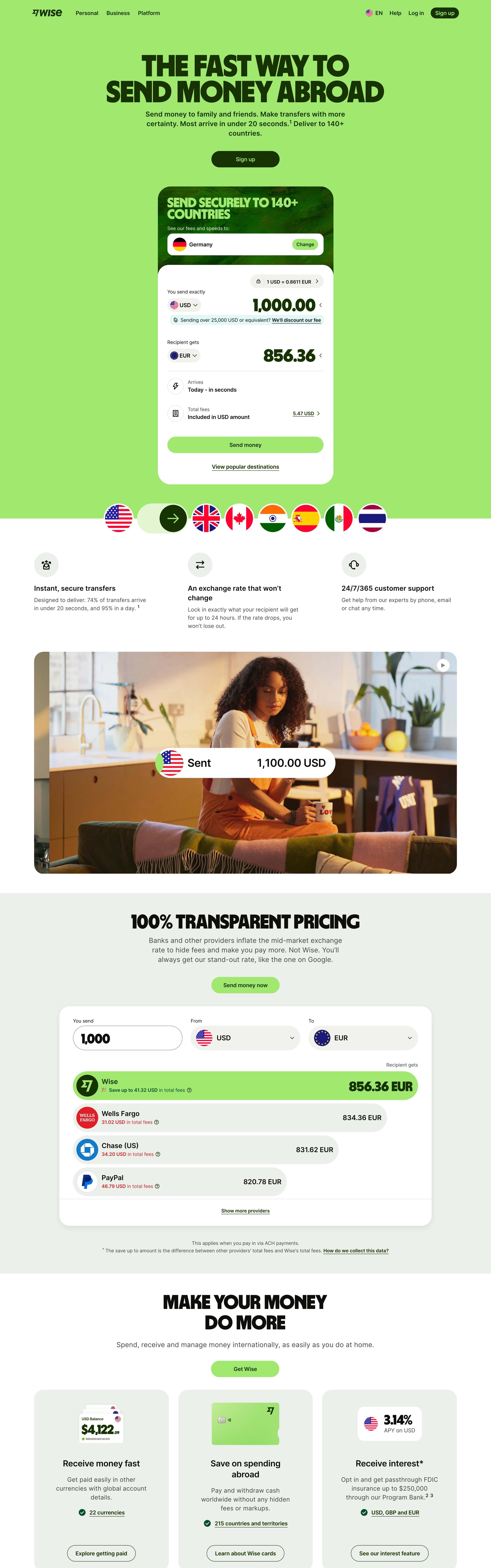 Wise — captured interface