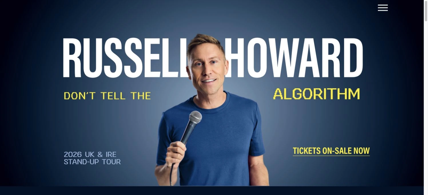Russell Howard — captured interface