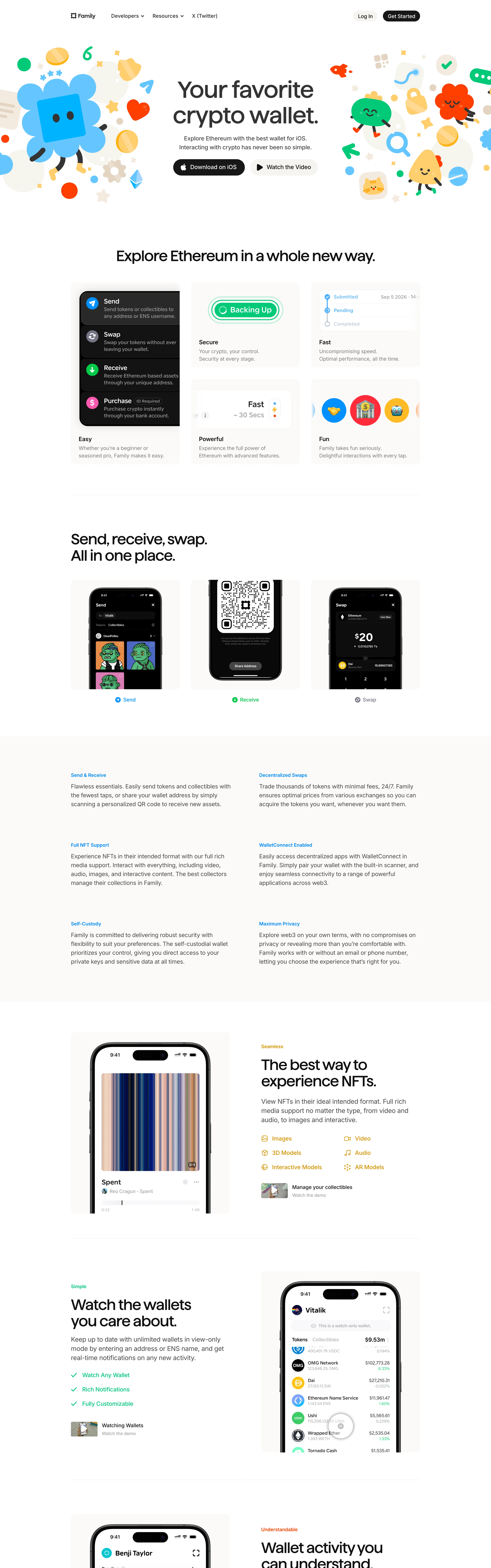 Family — Playful Fintech Motion — captured interface