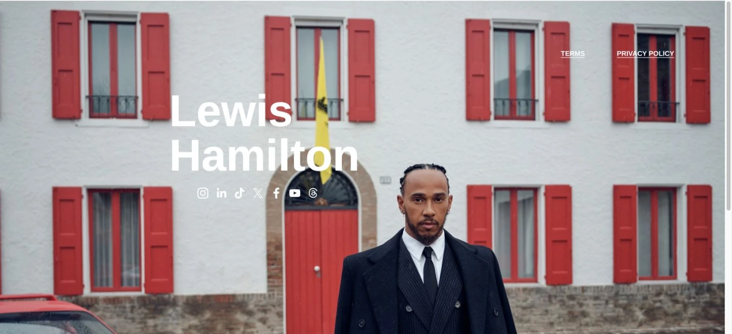 Lewis Hamilton — captured interface