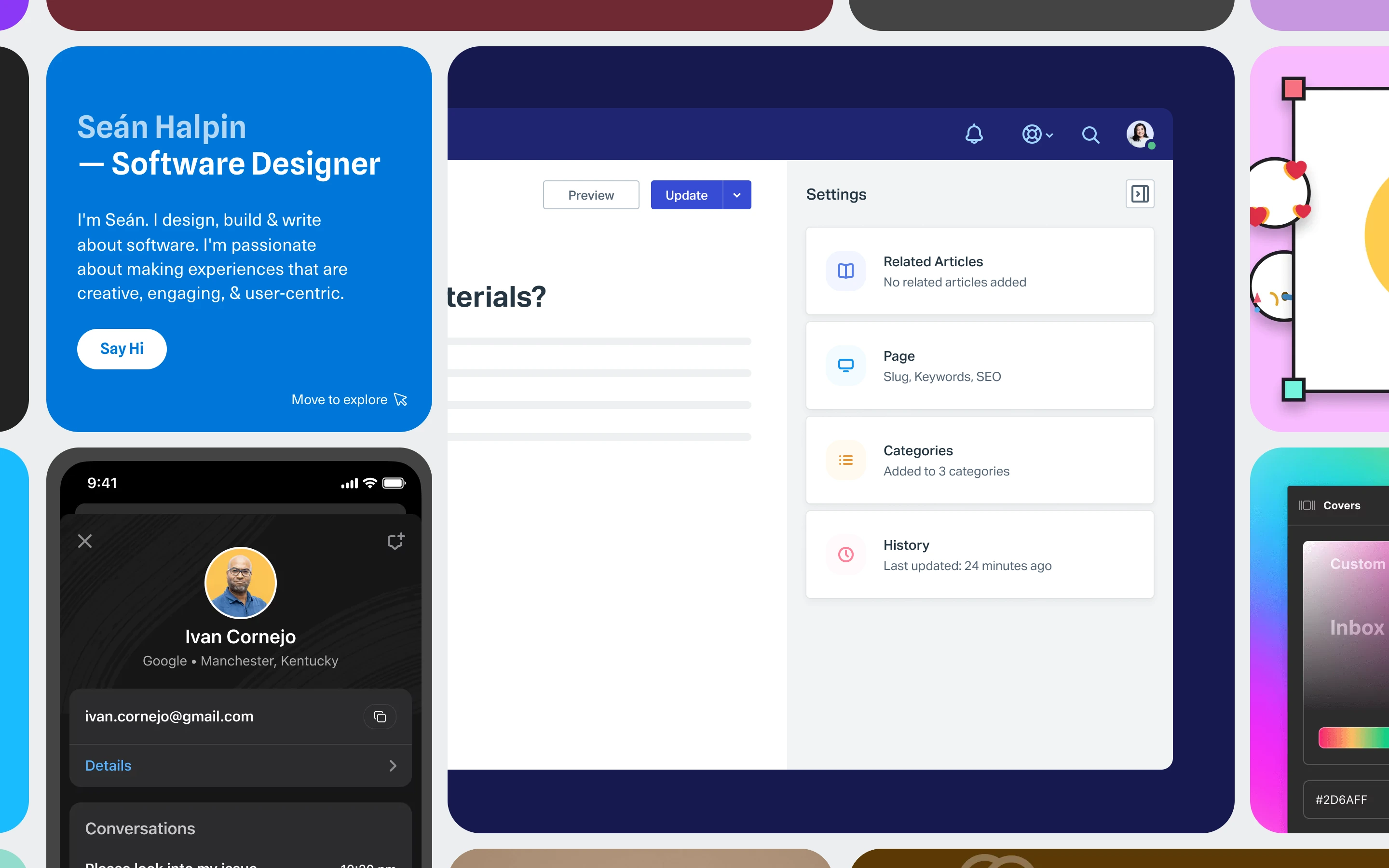 Seán Halpin — captured interface