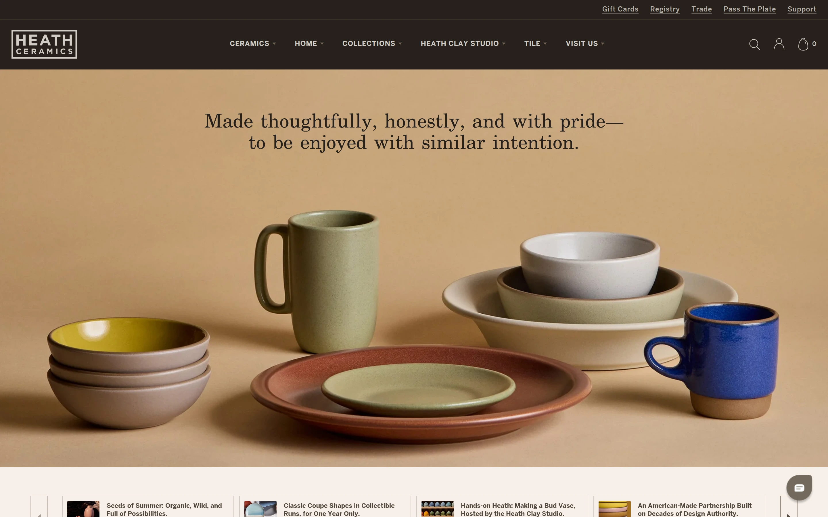 Heath Ceramics — captured interface