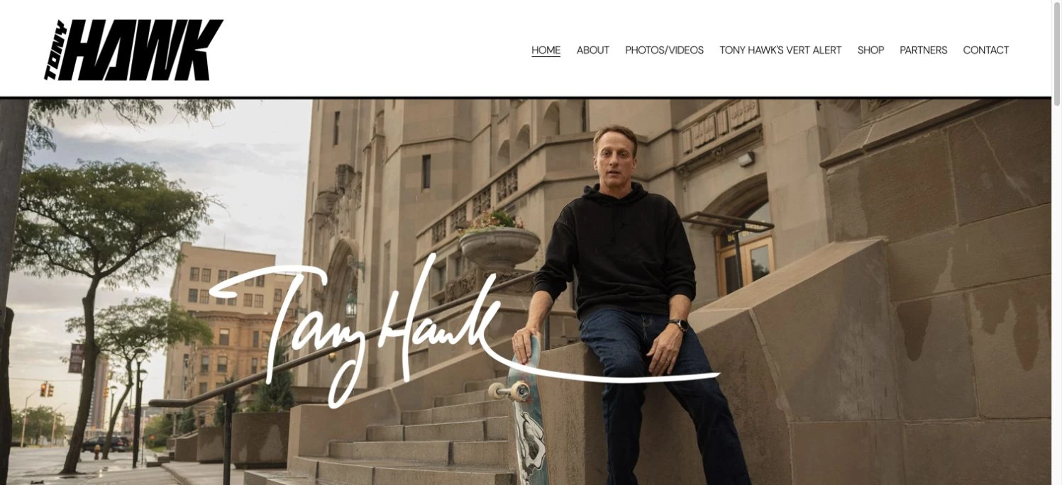 Tony Hawk — captured interface