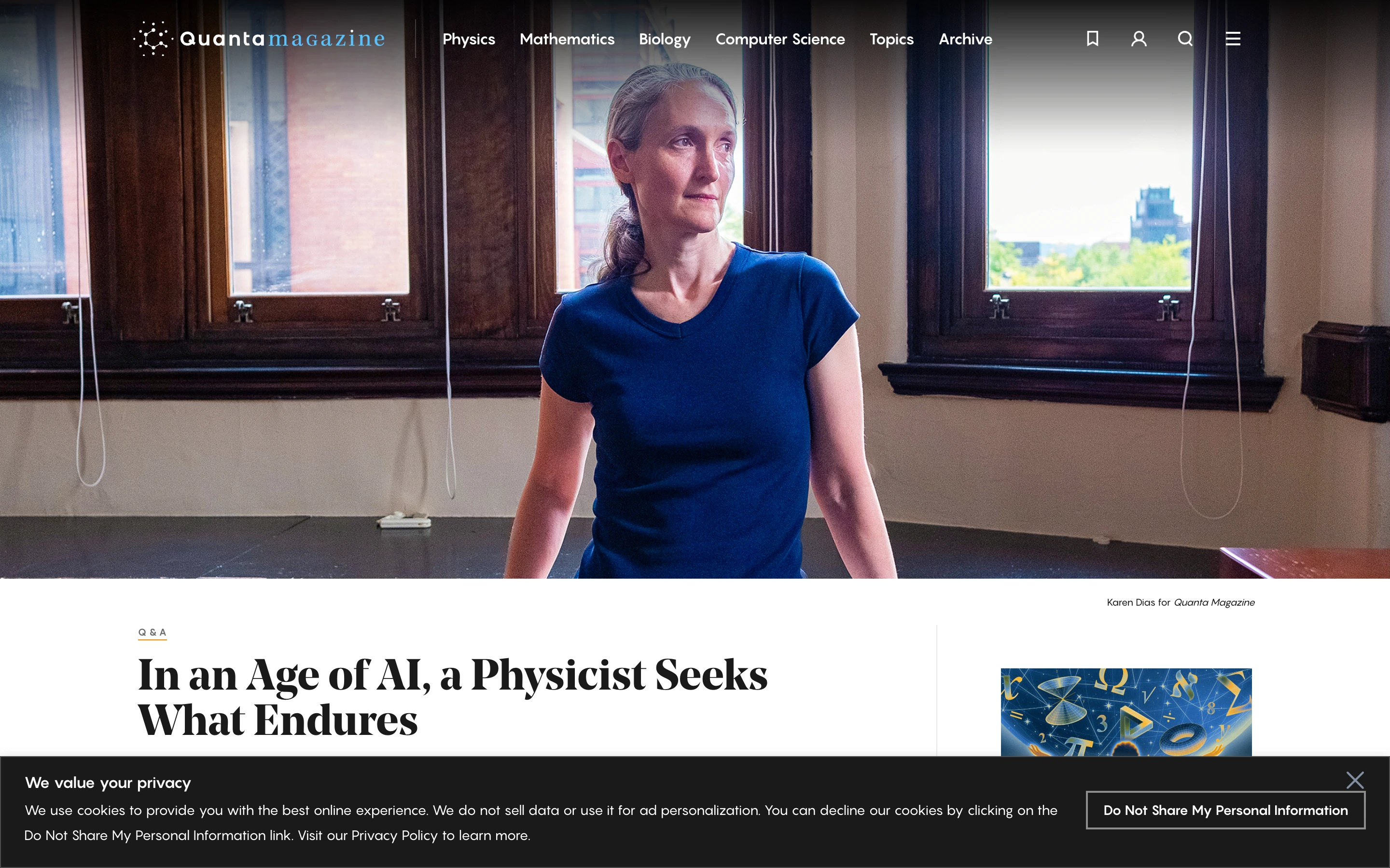Quanta Magazine — captured interface