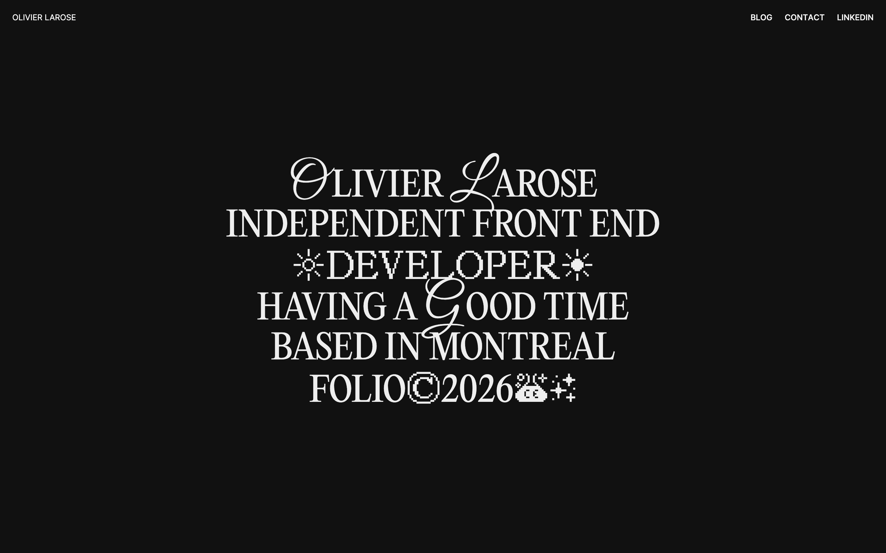Olivier Larose — captured interface