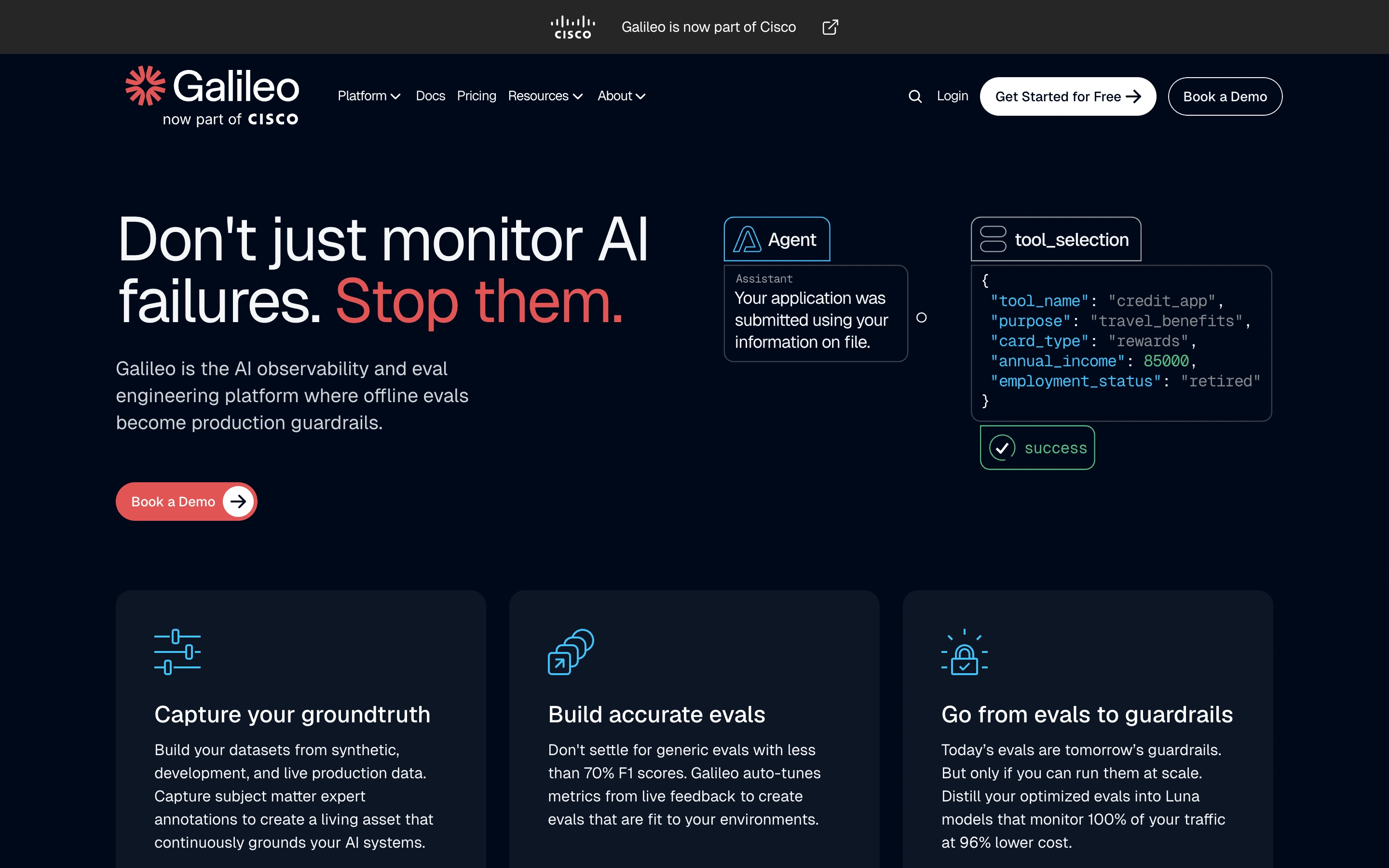 Galileo — captured interface