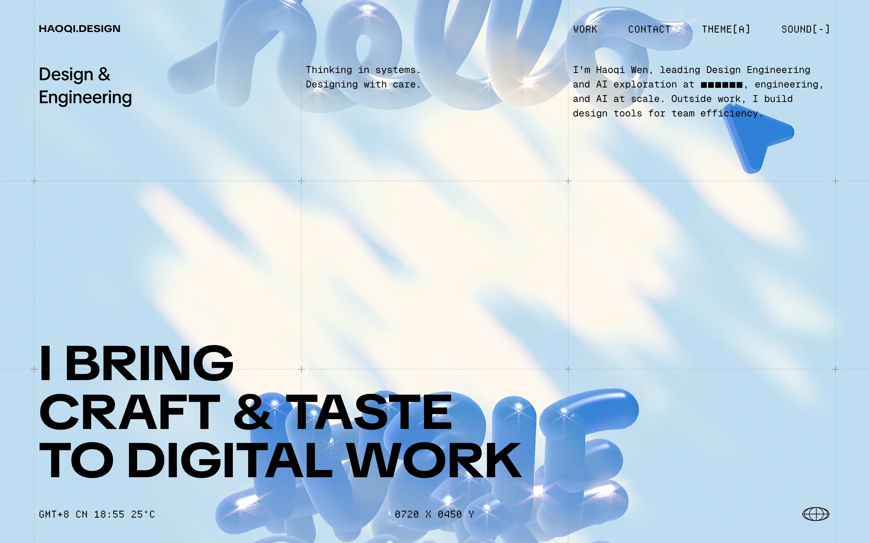 HAOQI.DESIGN — captured interface