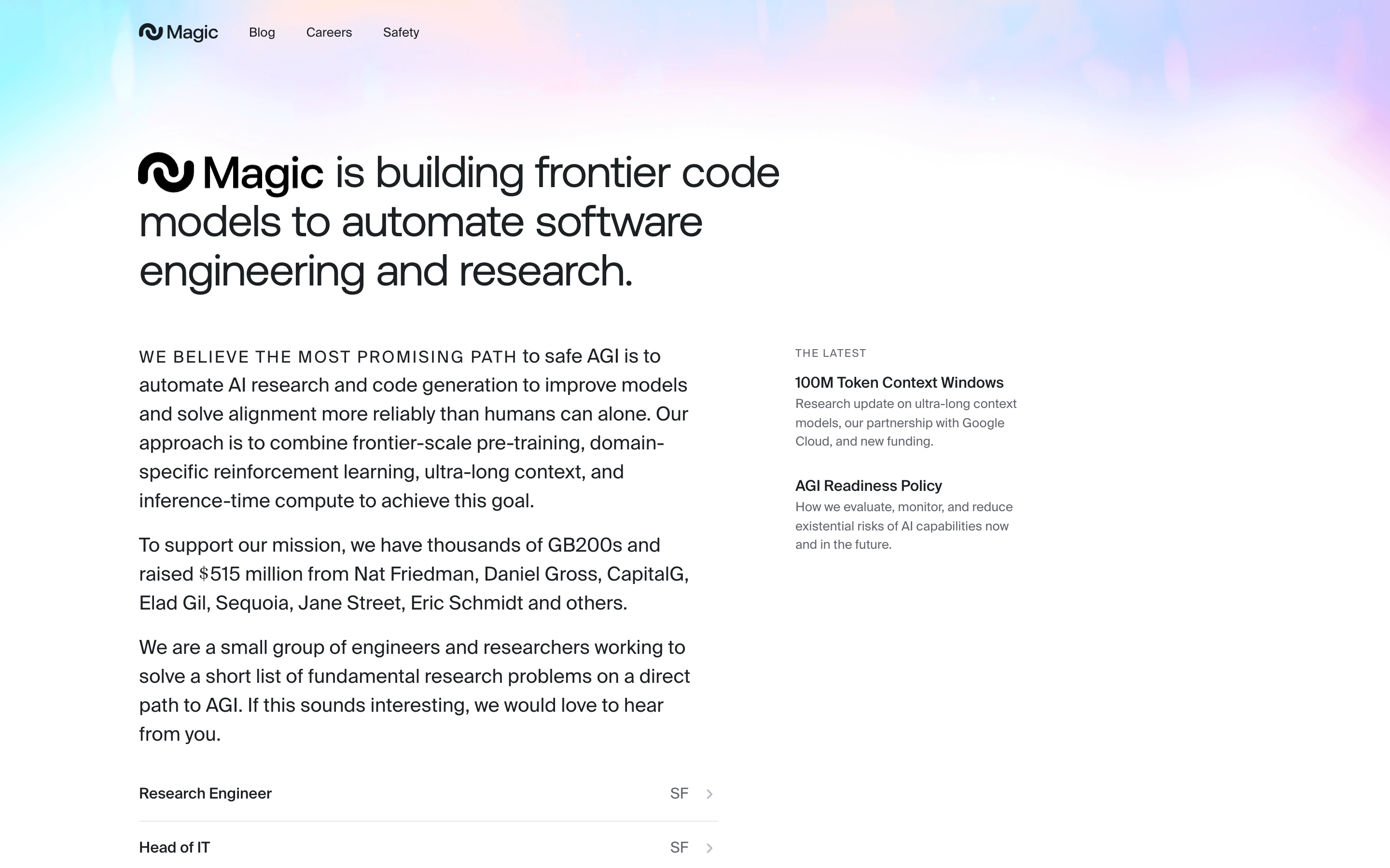 Magic — captured interface