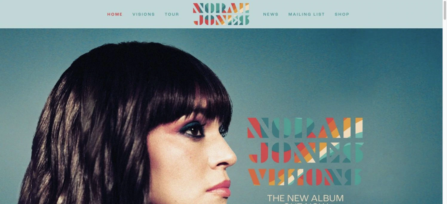 Norah Jones — captured interface