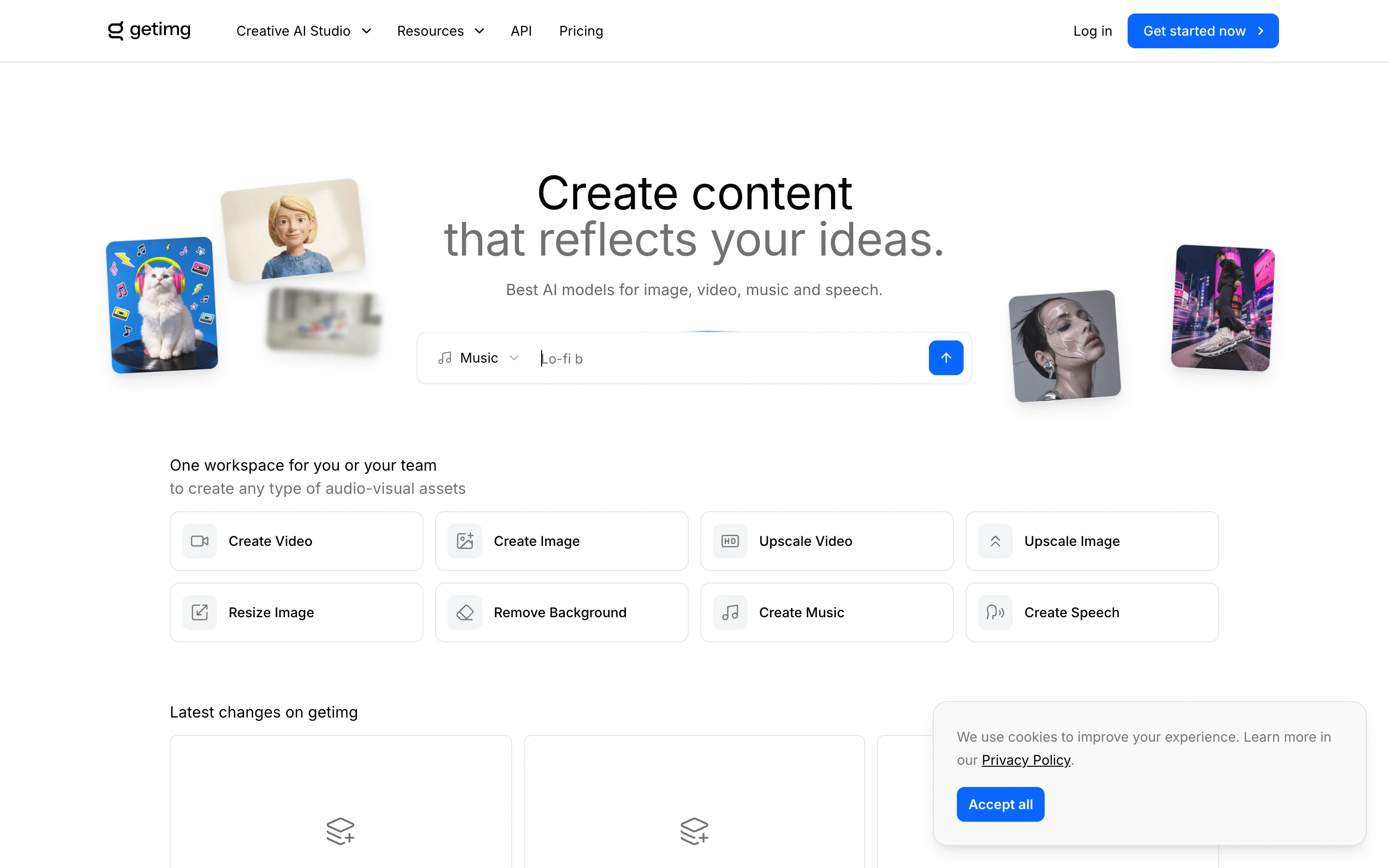 getimg.ai — Tool launcher — captured interface